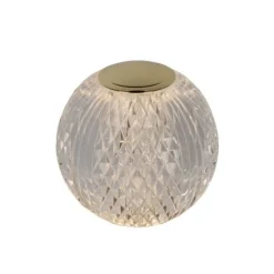 Lucide CINTRA Tafellamp-Transp.-Ø11-LED Dimb.-2W-2700K