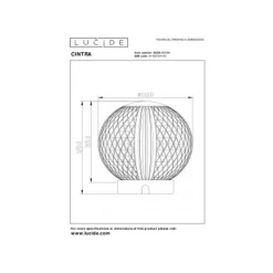 Lucide CINTRA Tafellamp-Transp.-Ø11-LED Dimb.-2W-2700K