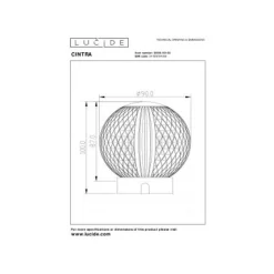 Lucide CINTRA Tafellamp-Transp.-Ø9-LED Dimb.-1,5W-3000K