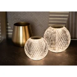 Lucide CINTRA Tafellamp-Transp.-Ø11-LED Dimb.-2W-3000K