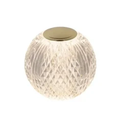 Lucide CINTRA Tafellamp-Transp.-Ø11-LED Dimb.-2W-3000K