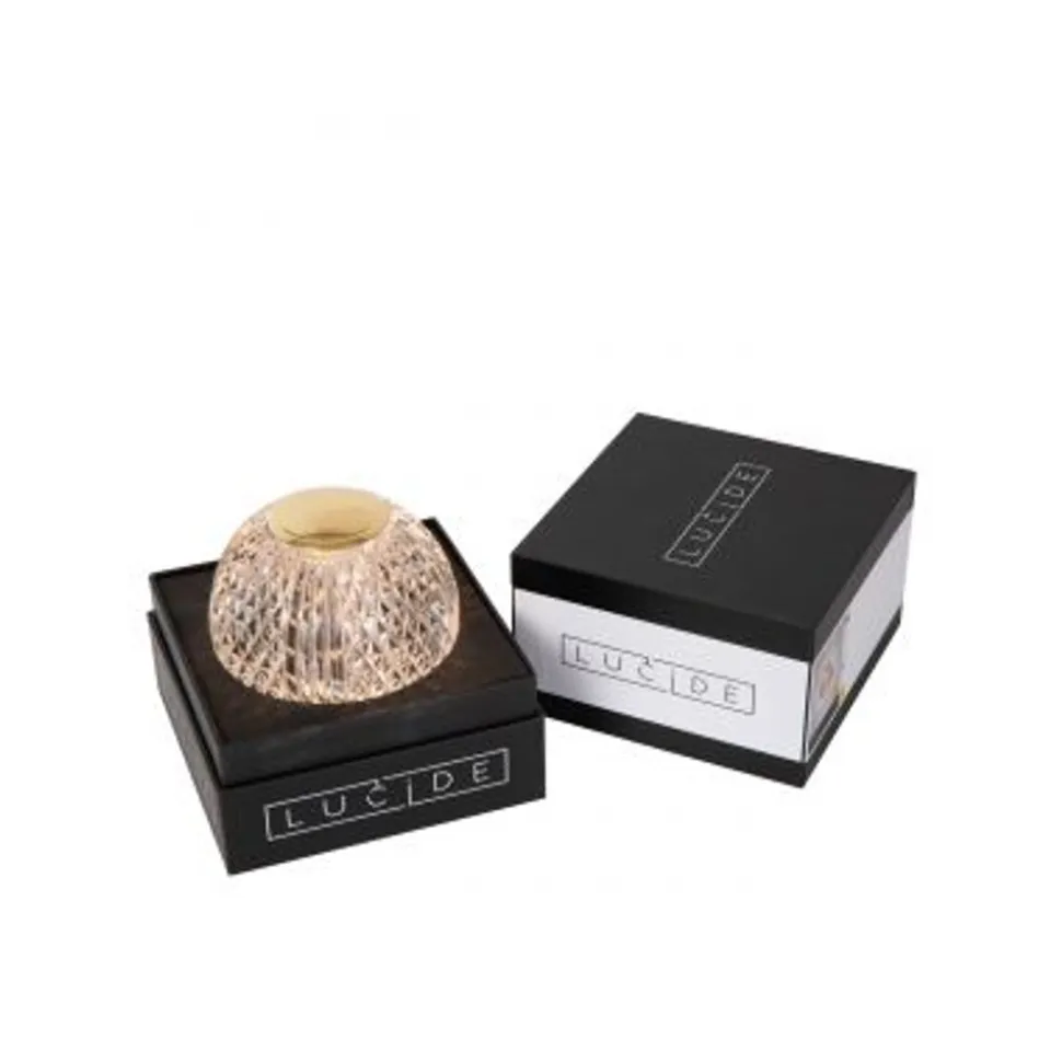 Lucide CINTRA Tafellamp-Transp.-Ø11-LED Dimb.-2W-3000K