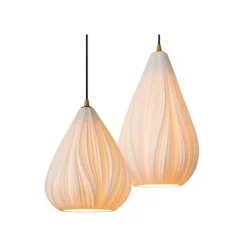 Lucide CINZIA Hanglamp-Wit-Ø40-4xE27-40W-Porsel.