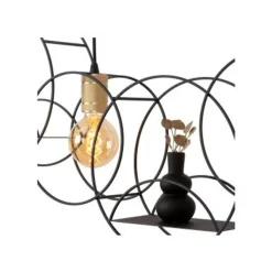 Lucide CIRCLE Hanglamp-Zwart-3xE27-40W-Metaal