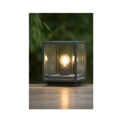 Lucide CLAIRE - Sokkellamp Buiten - 1xE27 - IP54 - Antraciet Lucide