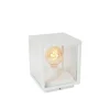 Lucide CLAIRE Sokkellamp Buiten-Wit-1xE27-15W-IP54-Glas