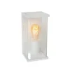 Lucide CLAIRE Wandlamp Buiten-Wit-1xE27-15W-IP54-Glas