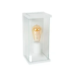 Lucide CLAIRE Wandlamp Buiten-Wit-1xE27-15W-IP54-Glas