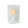 Lucide CLAIRE Wandlamp Buiten-Wit-1xE27-15W-IP54-Glas
