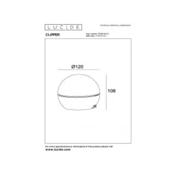 Lucide CLIPPER Tafellamp-Wit-Ø12-LED-2,2W-2700K-Alumin.