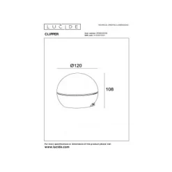 Lucide CLIPPER Tafellamp-Zwart-Ø12-LED-2,2W-2700K-Alumin.