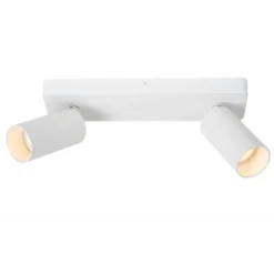 Lucide CLUBS Plafondspot-Wit-2xGU10-40W-Alumin.