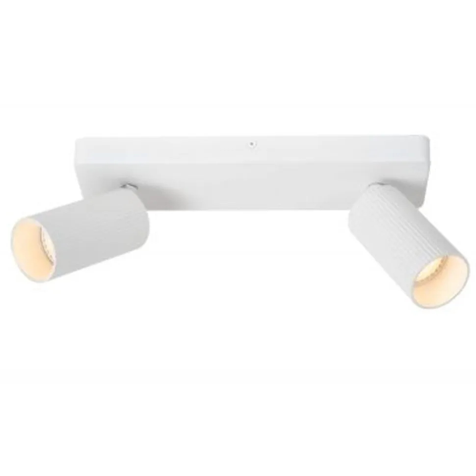 Lucide CLUBS Plafondspot-Wit-2xGU10-40W-Alumin.