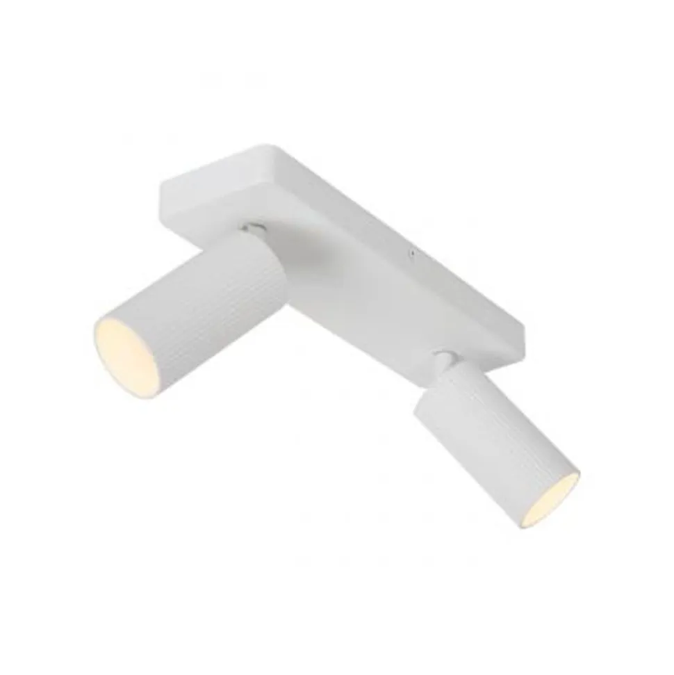 Lucide CLUBS Plafondspot-Wit-2xGU10-40W-Alumin.