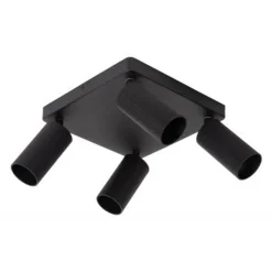 Lucide CLUBS Plafondspot-Zwart-4xGU10-40W-Alumin.