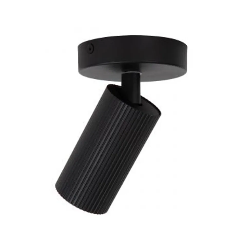 Lucide CLUBS Plafondspot-Zwart-1xGU10-40W-Alumin.