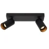 Lucide CLUBS Plafondspot-Zwart-2xGU10-40W-Alumin.