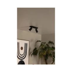 Lucide CLUBS Plafondspot-Zwart-2xGU10-40W-Alumin.