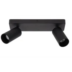 Lucide CLUBS Plafondspot-Zwart-2xGU10-40W-Alumin.