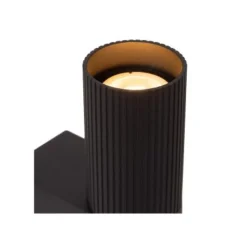 Lucide CLUBS Wandspot-Zwart-2xGU10-40W-Alumin.