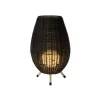 Lucide COLIN Tafellamp-Zwart-Ø22-1xG9-3W-Rotan