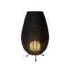 Lucide COLIN Tafellamp-Zwart-Ø30-1xG9-3W-Rotan