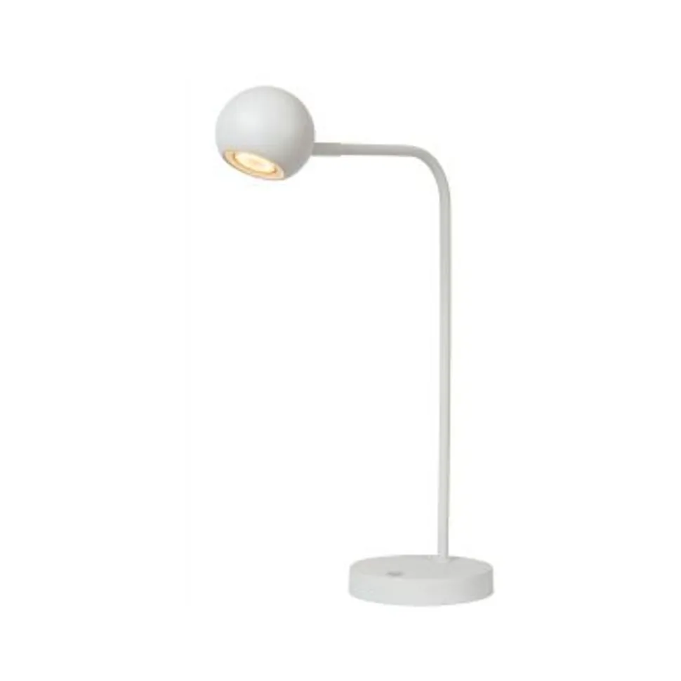 Lucide COMET Tafellamp-Wit-LED Dimb.-3W-2700K-3 StepDim