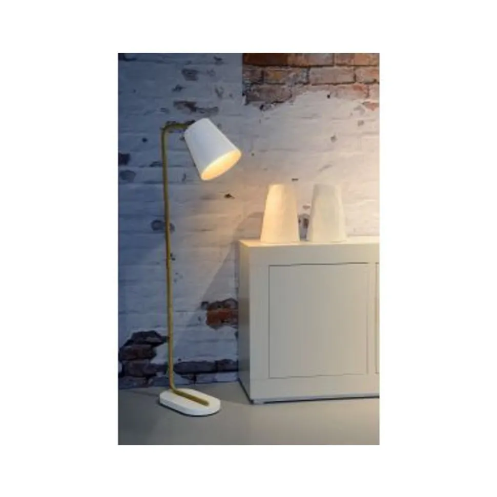 Lucide CONA - Vloerlamp - 1xE27 - Wit
