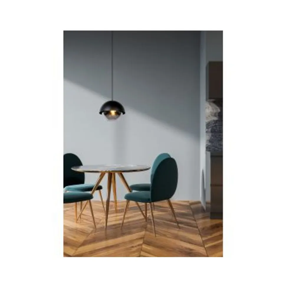 Lucide COOPER - Hanglamp - Ø 30 cm - 1xE27 - Zwart