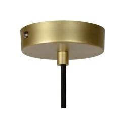 Lucide COOPER - Hanglamp - Ø 30 cm - 1xE27 - Mat Goud / Messing