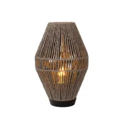 Lucide CORDULLE Tafellamp-Grijs-1xE27-40W-Papier