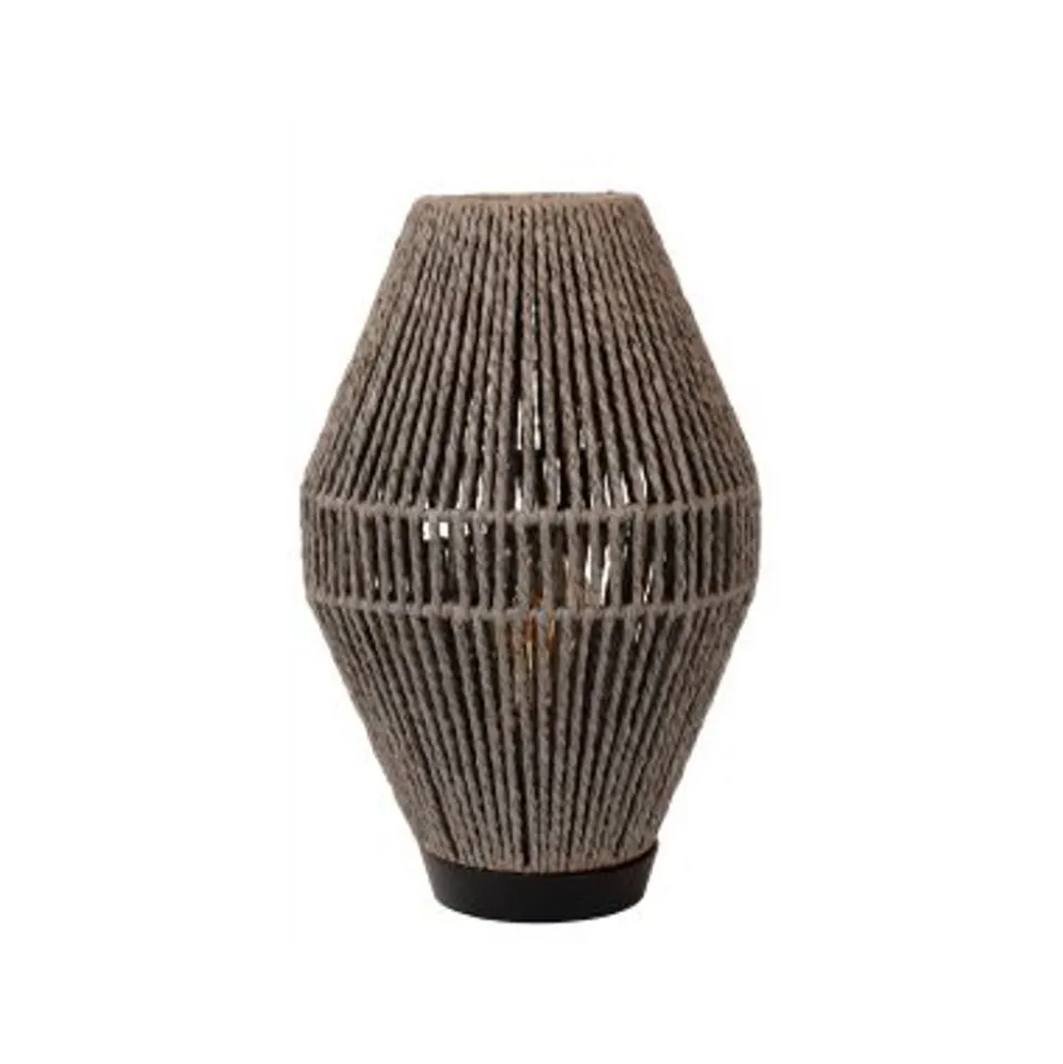 Lucide CORDULLE Tafellamp-Grijs-1xE27-40W-Papier