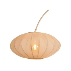 Lucide CORINA Booglamp-Beige-1xE27-40W-Polyes.