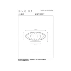Lucide CORINA Tafellamp-Zwart-Ø40-1xE27-40W-Polyes.