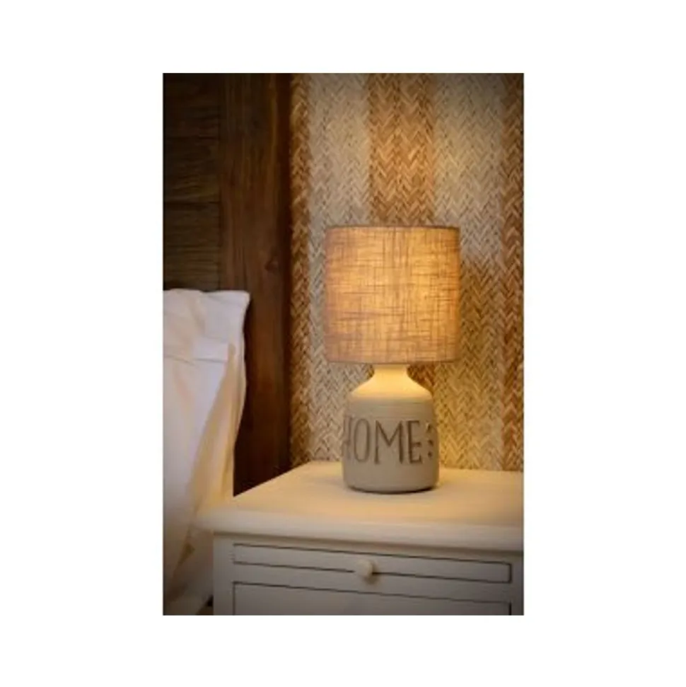 Lucide COSBY - Tafellamp - Ø 16,5 cm - 1xE14 - Grijs Lucide