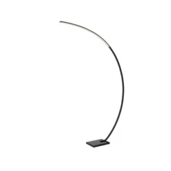 Lucide CURVE Booglamp-Zwart-LED Dimb.-15W-2700K-24V