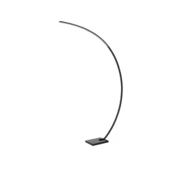 Lucide CURVE Booglamp-Zwart-LED Dimb.-15W-2700K-24V