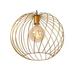 Lucide DANZA Hanglamp-Mat Go.-Ø40-1xE27-40W-Metaal