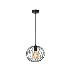 Lucide DANZA Hanglamp-Zwart-Ø25-1xE27-40W-Metaal