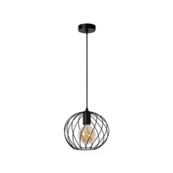 Lucide DANZA Hanglamp-Zwart-Ø25-1xE27-40W-Metaal
