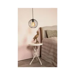 Lucide DANZA Hanglamp-Zwart-Ø25-1xE27-40W-Metaal