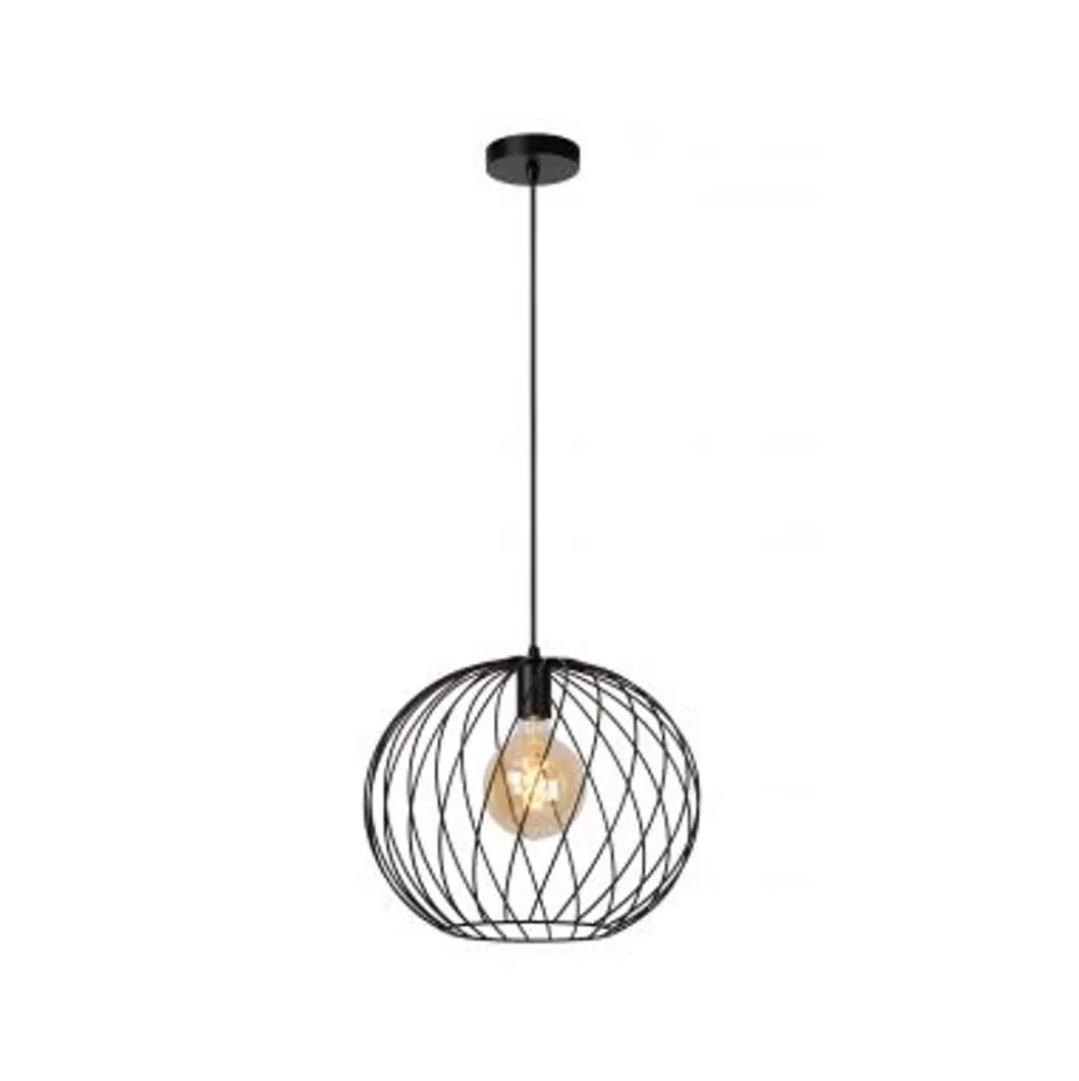 Lucide DANZA PENDEL Ø40cm 1xE27 ZWART