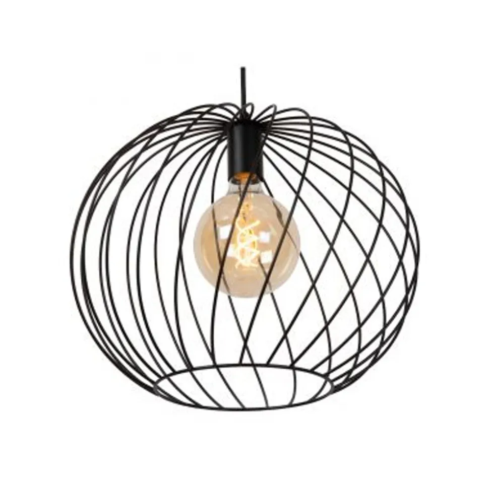 Lucide DANZA PENDEL Ø40cm 1xE27 ZWART