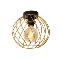 Lucide DANZA Plafonnière-Mat Go.-Ø25-1xE27-40W-Metaal