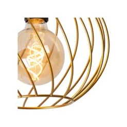 Lucide DANZA Plafonnière-Mat Go.-Ø25-1xE27-40W-Metaal