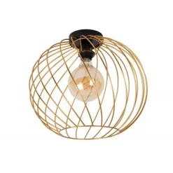 Lucide DANZA Plafonnière-Mat Go.-Ø40-1xE27-40W-Metaal