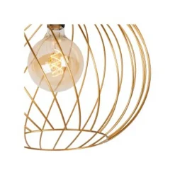 Lucide DANZA Plafonnière-Mat Go.-Ø40-1xE27-40W-Metaal