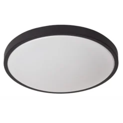 Lucide DASHER Plafonnière Badk.-Zwart-Ø41-LED-24W-2700K