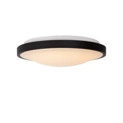 Lucide DASHER Plafonnière Badk.-Zwart-Ø41-LED-24W-2700K