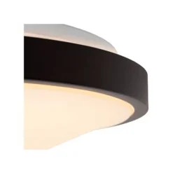 Lucide DASHER Plafonnière Badk.-Zwart-Ø29,3-LED-12W-2700K